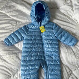 NWT Primary Baby Lightweight Puffer Suit 6-12 m